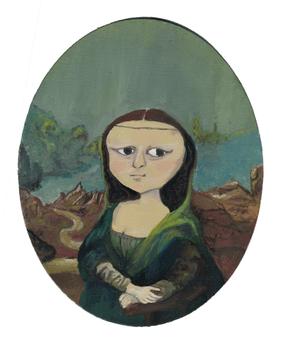 MonaLisaWeb Painting of the Mona Lisa in a pop style